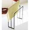 image:imageYAMAZAKI Home Tower Dishcloth Hanger  Steel  Slim countertop dishcloth hanger holds up to three towels for quick air drying Designed for convenient home organizationBlack