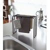 image:imageYAMAZAKI Home Tower Dishcloth Hanger  Steel  Slim countertop dishcloth hanger holds up to three towels for quick air drying Designed for convenient home organizationBlack