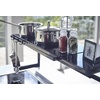 image:imageYAMAZAKI Home Tower Expandable Support Rack  Kitchen Storage Shelf Organizer  Large  SteelBlack