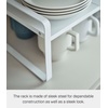 image:imageYAMAZAKI Home Tower Expandable Support Rack  Kitchen Storage Shelf Organizer  Small  Steel  Expandable support rack designed to maximize kitchen storage Ideal for organizing cabinets and pantries Easy to assembleWhite
