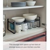 image:imageYAMAZAKI Home Tower Expandable Support Rack  Kitchen Storage Shelf Organizer  Small  Steel  Expandable support rack designed to maximize kitchen storage Ideal for organizing cabinets and pantries Easy to assembleBlack
