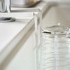 image:imageYAMAZAKI Home Tower FaucetHanging Sponge Caddy Kitchen Sink Dish Soap Bottle Brush Scrubber Organizer Holder Metal with Silicone Protection  SteelWht