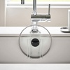image:imageYAMAZAKI Home Tower FaucetHanging Sponge Caddy Kitchen Sink Dish Soap Bottle Brush Scrubber Organizer Holder Metal with Silicone Protection  SteelWht