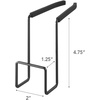 image:imageYAMAZAKI Home Tower FaucetHanging Sponge Holder  Kitchen Organizer Sink Rack Basket  Double  SteelBlack