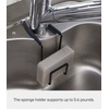 image:imageYAMAZAKI Home Tower FaucetHanging Sponge Holder  Kitchen Organizer Sink Rack Basket  Double  SteelBlack