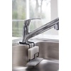 image:imageYAMAZAKI Home Tower FaucetHanging Sponge Holder  Kitchen Organizer Sink Rack Basket  Double  SteelBlack
