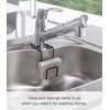 image:imageYAMAZAKI Home Tower FaucetHanging Sponge Holder  Kitchen Organizer Sink Rack Basket  Double  SteelBlack