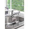 image:imageYAMAZAKI Home Tower FaucetHanging Sponge Holder  Kitchen Organizer Sink Rack Basket  Double  SteelBlack