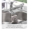 image:imageYAMAZAKI Home Tower FaucetHanging Sponge Holder  Kitchen Organizer Sink Rack Basket  Double  SteelWhite