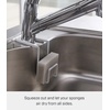 image:imageYAMAZAKI Home Tower FaucetHanging Sponge Holder  Kitchen Organizer Sink Rack Basket  Double  SteelWhite