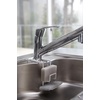 image:imageYAMAZAKI Home Tower FaucetHanging Sponge Holder  Kitchen Organizer Sink Rack Basket  Double  SteelWhite