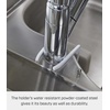 image:imageYAMAZAKI Home Tower FaucetHanging Sponge Holder  Kitchen Organizer Sink Rack Basket  Double  SteelWhite