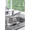 image:imageYAMAZAKI Home Tower FaucetHanging Sponge Holder  Kitchen Organizer Sink Rack Basket  Double  SteelWhite