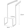 image:imageYAMAZAKI Home Tower FaucetHanging Sponge Holder  Kitchen Organizer Sink Rack Basket  Double  SteelWhite