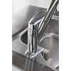 image:imageYAMAZAKI Home Tower FaucetHanging Sponge Holder  Kitchen Organizer Sink Rack Basket  Double  SteelWhite