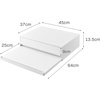 image:imageYAMAZAKI Home Tower Kitchen Countertop Organizer Appliance Stand with Drawer and PullOut Shelf  Steel Microwave Stand with Drawer Modern Countertop Shelf Organizer White SpaceSaving DesignWhite