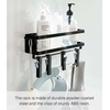 image:imageYAMAZAKI Home Tower Magnetic Kitchen Spice Rack Organizer Shelf With EasyGrip Rotating Adjustable Clips Floating Rack With Strong Hooks  Steel