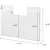 image:imageYAMAZAKI Home Tower Magnetic Placemat Organizer Rack Pocket Wall File For Fridge  Steel  Slim magnetic placemat organizer rack and pocket wall file for fridge Built for everyday use Keeps essentials organizedWhite