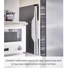 image:imageYAMAZAKI Home Tower Magnetic Placemat Organizer Rack Pocket Wall File For Fridge  Steel  Slim magnetic placemat organizer rack and pocket wall file for fridge Built for everyday use Keeps essentials organizedBlack