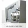 image:imageYAMAZAKI Home Tower Magnetic Placemat Organizer Rack Pocket Wall File For Fridge  Steel  Slim magnetic placemat organizer rack and pocket wall file for fridge Built for everyday use Keeps essentials organizedWhite