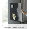 image:imageYAMAZAKI Home Tower Magnetic Placemat Organizer Rack Pocket Wall File For Fridge  Steel  Slim magnetic placemat organizer rack and pocket wall file for fridge Built for everyday use Keeps essentials organizedBlack