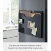image:imageYAMAZAKI Home Tower Magnetic Placemat Organizer Rack Pocket Wall File For Fridge  Steel  Slim magnetic placemat organizer rack and pocket wall file for fridge Built for everyday use Keeps essentials organizedBlack