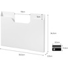 image:imageYAMAZAKI Home Tower Magnetic Placemat Organizer Rack Pocket Wall File For Fridge  Steel  Slim magnetic placemat organizer rack and pocket wall file for fridge Built for everyday use Keeps essentials organizedWhite
