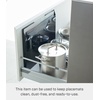image:imageYAMAZAKI Home Tower Magnetic Placemat Organizer Rack Pocket Wall File For Fridge  Steel  Slim magnetic placemat organizer rack and pocket wall file for fridge Built for everyday use Keeps essentials organizedBlack