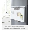 image:imageYAMAZAKI Home Tower Magnetic Placemat Organizer Rack Pocket Wall File For Fridge  Steel  Slim magnetic placemat organizer rack and pocket wall file for fridge Built for everyday use Keeps essentials organizedWhite