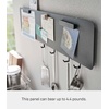 image:imageYAMAZAKI Home Tower Magnetic Wall Panel Small Metal Sheet with Hooks and Shelf Storage Organizer for Kitchen Or Entryway  SteelBlack