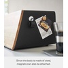 image:imageYAMAZAKI Home Tower Metal Bread Box With Removable Bamboo Wooden Cutting Board Lid Kitchen Storage Box  Steel  BambooBlack