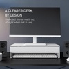 image:imageYAMAZAKI Home Tower Monitor Stand With Drawer  Monitor Riser With Storage Desk Monitor Stand With Cable Management Gaming Organizer Steel Black  SteelWhite