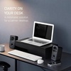 image:imageYAMAZAKI Home Tower Monitor Stand With Drawer  Monitor Riser With Storage Desk Monitor Stand With Cable Management Gaming Organizer Steel Black  SteelBlack