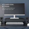 image:imageYAMAZAKI Home Tower Monitor Stand With Drawer  Monitor Riser With Storage Desk Monitor Stand With Cable Management Gaming Organizer Steel Black  SteelBlack