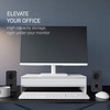 image:imageYAMAZAKI Home Tower Monitor Stand With Drawer  Monitor Riser With Storage Desk Monitor Stand With Cable Management Gaming Organizer Steel Black  SteelWhite