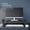 image:imageYAMAZAKI Home Tower Monitor Stand With Drawer  Monitor Riser With Storage Desk Monitor Stand With Cable Management Gaming Organizer Steel Black  SteelBlack
