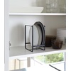 image:imageYAMAZAKI Home Tower Plate RackDish StandDish StoragePlate Holder  Large  Steel  Sturdy steel plate rack dish stand dish storage and plate holder Ideal for compact cabinets or countertops Saves spaceBlack