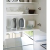image:imageYAMAZAKI Home Tower Plate RackDish StandDish StoragePlate Holder  Large  Steel  Sturdy steel plate rack dish stand dish storage and plate holder Ideal for compact cabinets or countertops Saves spaceWhite