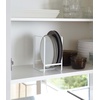 image:imageYAMAZAKI Home Tower Plate RackDish StandDish StoragePlate Holder  Large  Steel  Sturdy steel plate rack dish stand dish storage and plate holder Ideal for compact cabinets or countertops Saves spaceWhite
