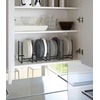 image:imageYAMAZAKI Home Tower Plate RackDish StandDish StoragePlate Holder  Large  Steel  Sturdy steel plate rack dish stand dish storage and plate holder Ideal for compact cabinets or countertops Saves spaceBlack