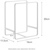 image:imageYAMAZAKI Home Tower Plate RackDish StandDish StoragePlate Holder  Large  Steel  Sturdy steel plate rack dish stand dish storage and plate holder Ideal for compact cabinets or countertops Saves spaceWhite
