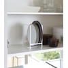 image:imageYAMAZAKI Home Tower Plate RackDish StandDish StoragePlate Holder  Large  Steel  Sturdy steel plate rack dish stand dish storage and plate holder Ideal for compact cabinets or countertops Saves spaceWhite