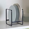 image:imageYAMAZAKI Home Tower Plate RackDish StandDish StoragePlate Holder  Large  Steel  Sturdy steel plate rack dish stand dish storage and plate holder Ideal for compact cabinets or countertops Saves spaceBlack