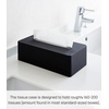 image:imageYAMAZAKI Home Tower Rectangular Reusable Tissue Box Holder Cover Metal Container Case for Kitchen Bathroom Or Bedroom  SteelBlack