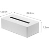 image:imageYAMAZAKI Home Tower Rectangular Reusable Tissue Box Holder Cover Metal Container Case for Kitchen Bathroom Or Bedroom  SteelWhite