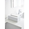 image:imageYAMAZAKI Home Tower Rectangular Reusable Tissue Box Holder Cover Metal Container Case for Kitchen Bathroom Or Bedroom  SteelWhite