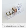image:imageYAMAZAKI Home Tower Refrigerator Food Case Storage Kitchen Organizer with Adjustable Dividers  Transparent Pantry Holder Stackable Fridge Drawer  AllPurpose  Abs Plastic AllPurpose