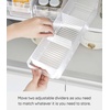 image:imageYAMAZAKI Home Tower Refrigerator Food Case Storage Kitchen Organizer with Adjustable Dividers  Transparent Pantry Holder Stackable Fridge Drawer  AllPurpose  Abs Plastic AllPurpose
