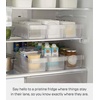 image:imageYAMAZAKI Home Tower Refrigerator Food Case Storage Kitchen Organizer with Adjustable Dividers  Transparent Pantry Holder Stackable Fridge Drawer  AllPurpose  Abs Plastic AllPurpose
