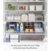 image:imageYAMAZAKI Home Tower Refrigerator Food Case Storage Kitchen Organizer with Adjustable Dividers  Transparent Pantry Holder Stackable Fridge Drawer  AllPurpose  Abs Plastic AllPurpose